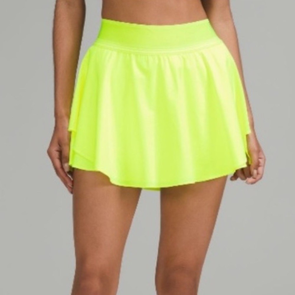 lululemon athletica Neon Yellow Skort